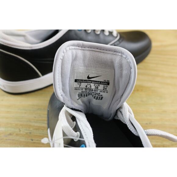 New Nike Sneakers Womens 7 Lunarlon Black Duet Classics Spikeless GOLF Shoes - Picture 10 of 10